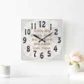 エククレシアテス3  スクエア壁時計 (ホーム)