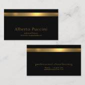 エクサイトフェイク金ゴールドストライプレトロスタイルショー 名刺 (正面/裏面)