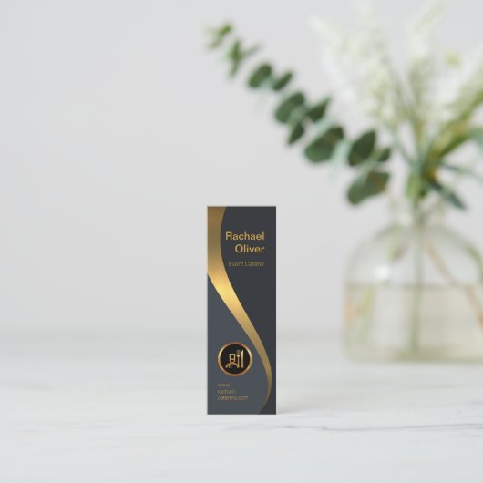 エクサイトラグジュアリス金ゴールドウェ素晴らしーブダイニングケーター スキニー名刺 (スタンド正面)