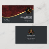 エクサイト金ゴールドウェーブオーバーレッドグランジ運転手 名刺 (正面/裏面)