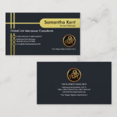 エクサイト金ゴールドクリスクロスラインズCEO起業家 名刺 (正面/裏面)