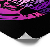 エクササイズおもしろいトレーニング女性 ポスター (角)