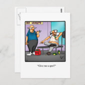 エクササイズおもしろいユーモアはがき ポストカード (正面/裏面)