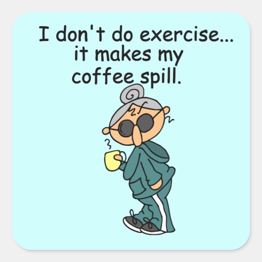エクササイズしない別の理由 スクエアシール (正面)