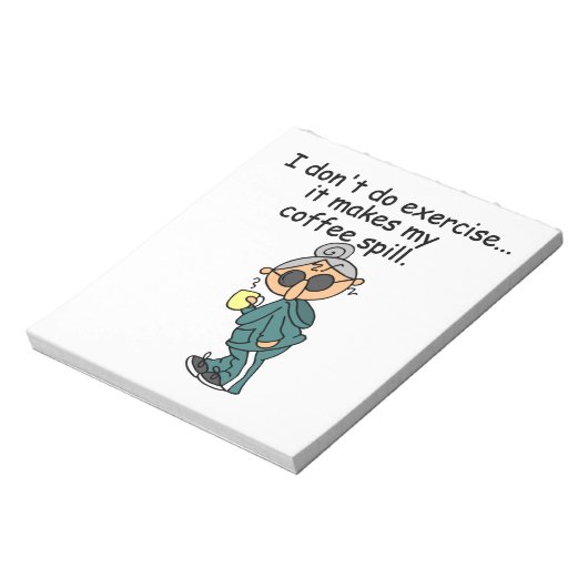 エクササイズしない別の理由 ノートパッド (回転)
