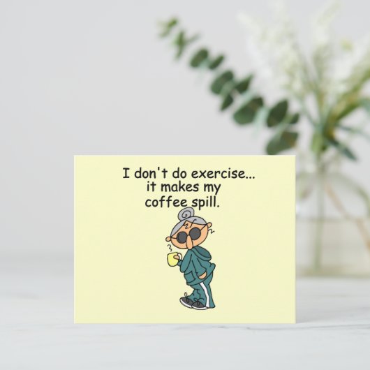 エクササイズしない別の理由 ポストカード (スタンド正面)