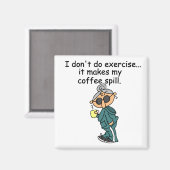 エクササイズしない別の理由 マグネット (正面/裏面)