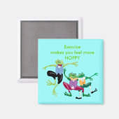 エクササイズでホッ感じピーが増える マグネット (正面/裏面)