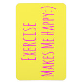 エクササイズで幸せになる マグネット (縦)