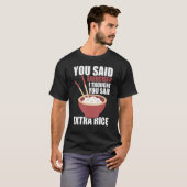 エクササイズと言っ考えたI余分な米Th Tシャツ (正面フル)