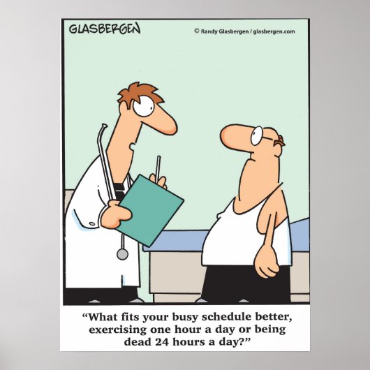 エクササイズに忙しも? ポスター (正面)