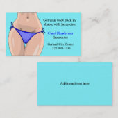 エクササイズのインストラクターの名刺 名刺 (正面/裏面)