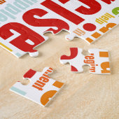 エクササイズのフィットネスのライフスタイル ジグソーパズル (側面)