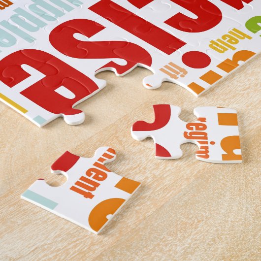 エクササイズのフィットネスのライフスタイル ジグソーパズル (側面)