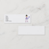 エクササイズのプロフィールカード スキニー名刺 (正面/裏面)