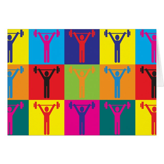 エクササイズのポップアート (正面横)