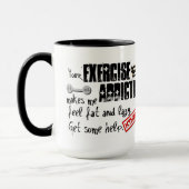 エクササイズの常習の介在 マグカップ (左)