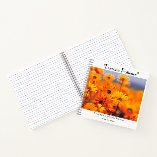 「エクササイズの忍耐」ノートブックデイジーの ノートブック (内部)