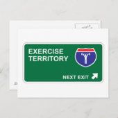 エクササイズの次の終了 ポストカード (正面/裏面)