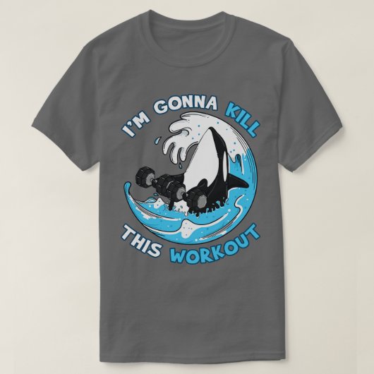エクササイズは殺すぞトレーニング Tシャツ (デザイン正面)