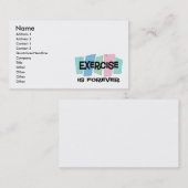 エクササイズは永遠です 名刺 (正面/裏面)