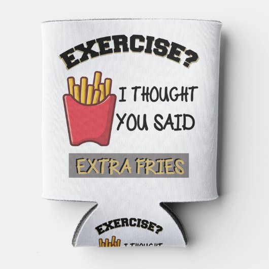 エクササイズは考えお前余分にフライスシャツ 缶クーラー (正面)