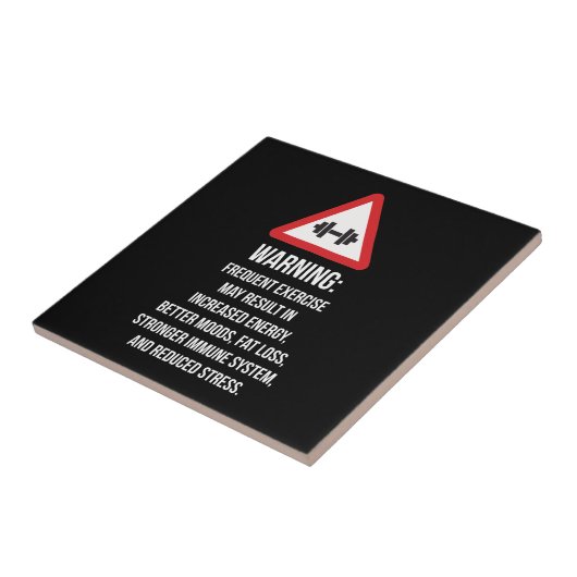 エクササイズは-警告します-やる気を起こさせるなトレーニングに寄与しま タイル (側面)