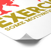 エクササイズやる気が必要 ポスター (角)