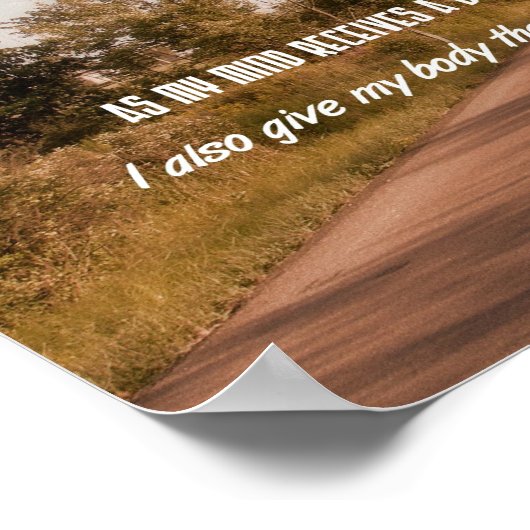 エクササイズやる気を起こさせる引用文 – 物理トレーニング ポスター (角)