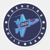 エクササイズアジャイルセイバー6カウントステッカーシート ラウンドシール (正面)
