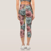 エクササイズカラフルフローラ カプリレギンス (裏面)