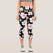 エクササイズカラフルフローラ カプリレギンス (正面)
