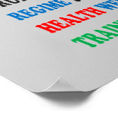 エクササイズチェックリストジムウエイトヘルスハートnvn609 ポスター (角)