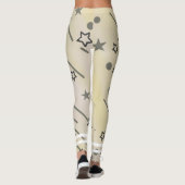 エクササイズパーソナライズされた星模様 レギンス (裏面)