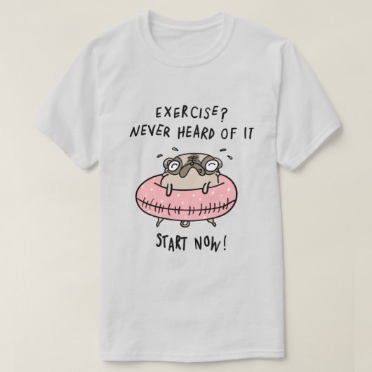 エクササイズプリン Tシャツ (デザイン正面)