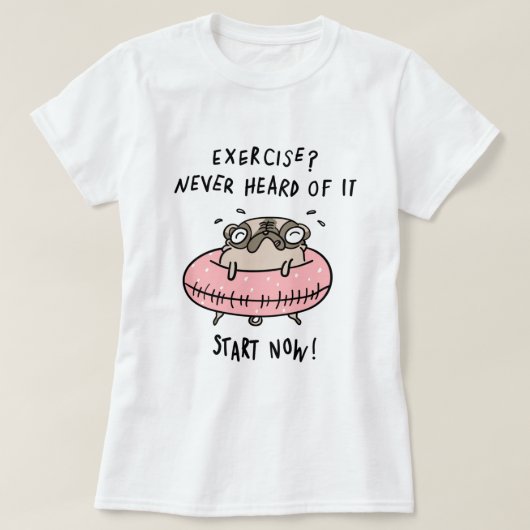 エクササイズプリン Tシャツ (デザイン正面)