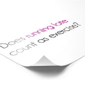 エクササイズランニングとして遅い人は数えるか？ フォトプリント            (角)