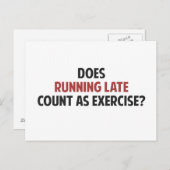 エクササイズランニングとして遅い人は数えるか? ポストカード (正面/裏面)