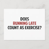 エクササイズランニングとして遅い人は数えるか？ ポストカード (正面)