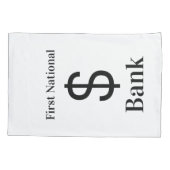 エクササイズランニングのジョギングバッグがマネープロップでいっぱいになった 枕カバー (裏面)