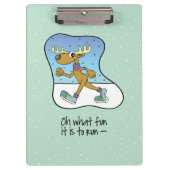 エクササイズランニングトナディアクリスマス クリップボード (正面)