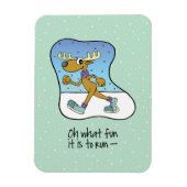 エクササイズランニングトナディアクリスマス マグネット (縦)