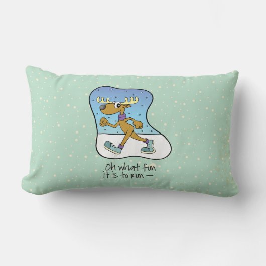 エクササイズランニングトナディアクリスマス ランバークッション (正面)