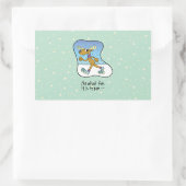 エクササイズランニングトナディアクリスマス 長方形シール (バッグ)