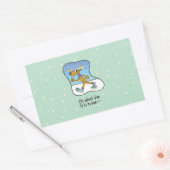 エクササイズランニングトナディアクリスマス 長方形シール (封筒)