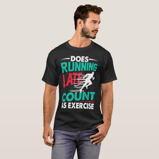 エクササイズランニングトレーニングRunniとして遅延数を計算 Tシャツ (正面フル)