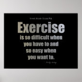 エクササイズ引用文成功! ポスター (正面)