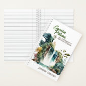 エクササイズ忍耐コンベンショントロピカルウォーターフォール ノートブック (内側)