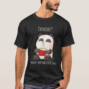 エクササイズ私は考えあなたが言った余分なフライスパンダベア Tシャツ