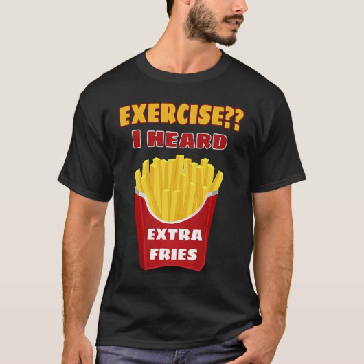 エクササイズ私考えは、余分なフライスエクササイズP Tシャツ (正面)